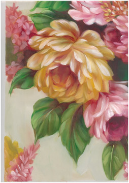 油畫花卉圖案