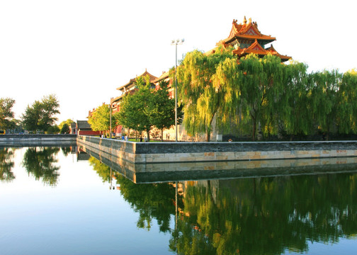 北京 故宫 紫禁城 护城河