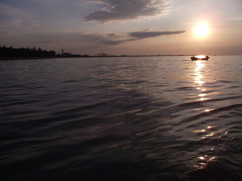 海南风光 夕阳