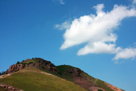 新疆伊犁白石峰风景