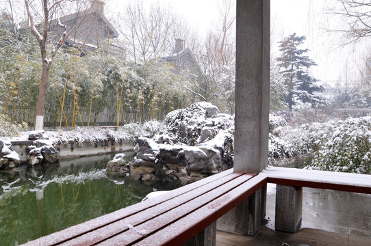 总统府雪景