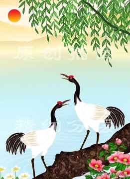 仙鶴鳴春