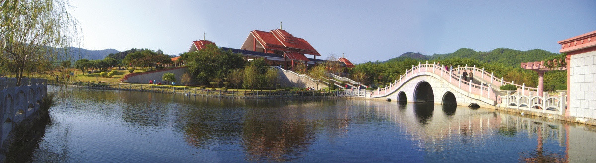 园林景观 桥 湖 建筑