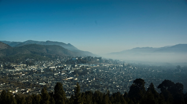 丽江古城全景