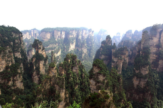 张家界奇石山峰风光