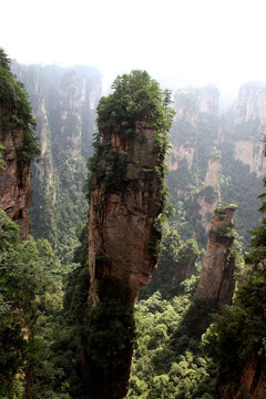 张家界奇石山峰风光