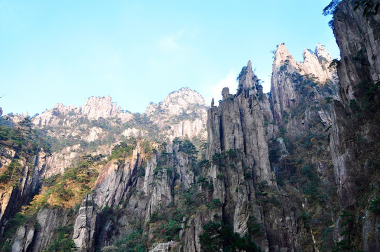 黄山西海大峡谷峭壁