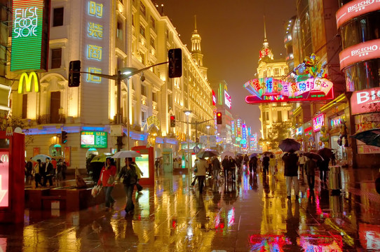 南京路雨夜