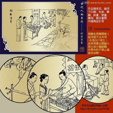 古代人物之街市雜貨
