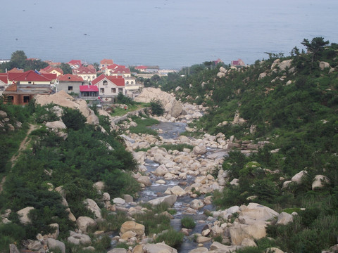 崂山 河流 石头