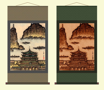 山水風(fēng)景國(guó)畫