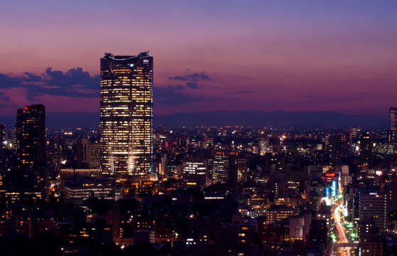 高画质东京城市夜景摄影