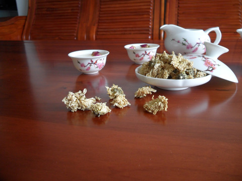 贡菊花 中药材饮片 茶具 中国四大名菊