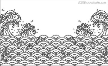 雙線海浪