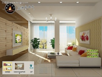 茶鏡現(xiàn)代風(fēng)格客廳效果圖