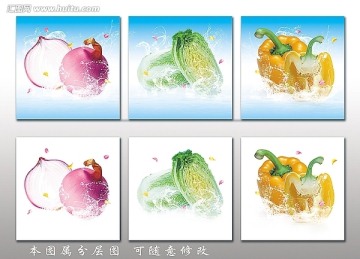蔬果圖片 蔬菜 無框畫
