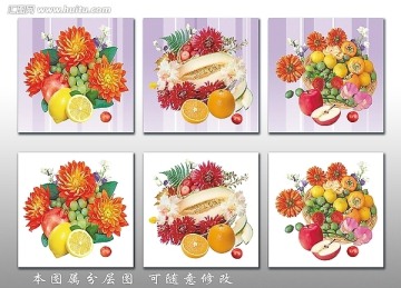 裝飾畫(huà) 無(wú)框畫(huà) 水果