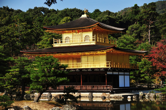 日本京都金阁寺建筑