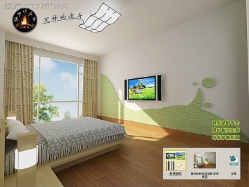 簡約現(xiàn)代風格主臥室效果圖