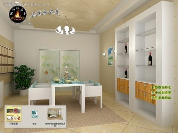 現(xiàn)代風格溫馨餐廳效果圖