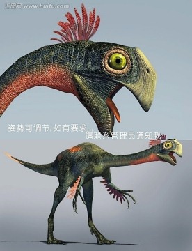 3dmax動(dòng)物模型 二連巨盜龍