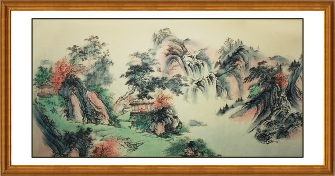 国画仿古山水画