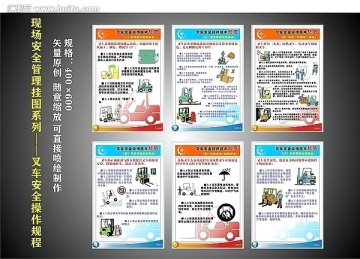 叉车安全操作挂图