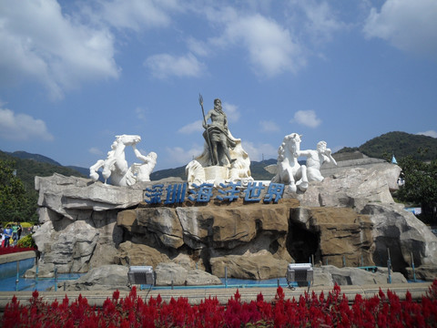 深圳海洋世界 西方人体雕像
