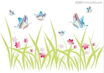 矢量碟戀花