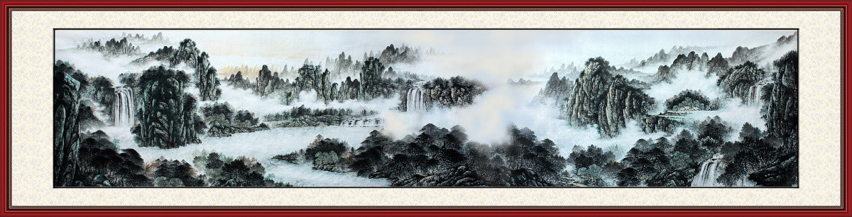 國畫山水長卷