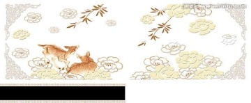 動(dòng)物  瓷片腰線花片（通道分色）