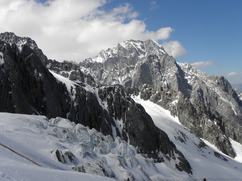 玉龙雪山冰川