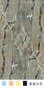 玛花石纹（通道分层）滚筒印花
