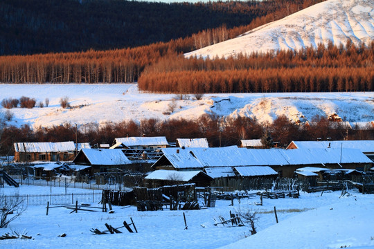 雪乡村落冬景