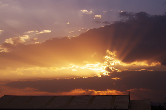 晚霞 夕阳