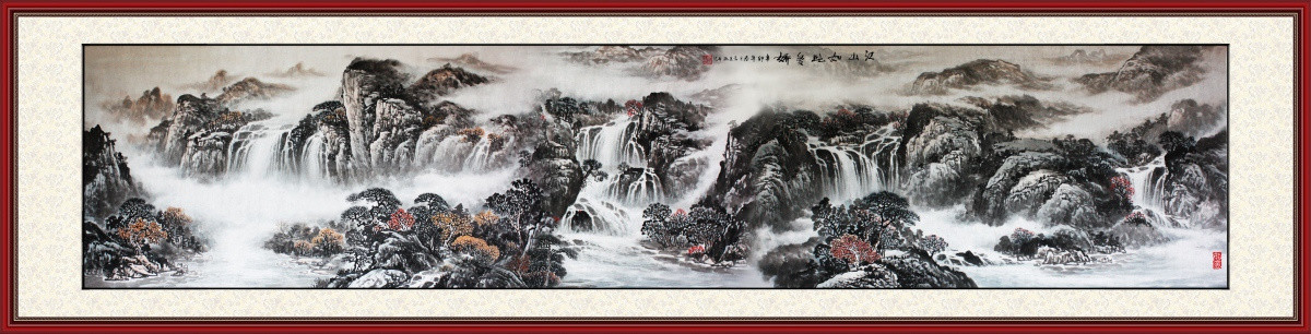 巨幅國(guó)畫山水