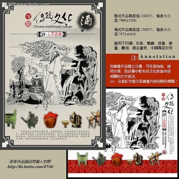 釀酒 酒文化 海報(bào) 裝飾畫(huà) 掛畫(huà)