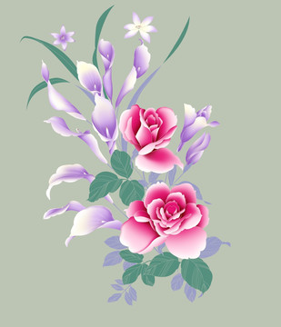 馬蒂蓮 牡丹花組合