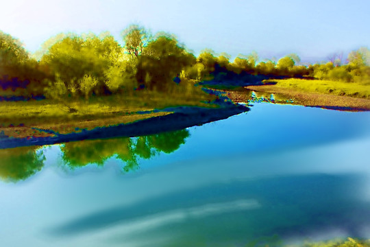 風景 水彩 金秋（未分層）