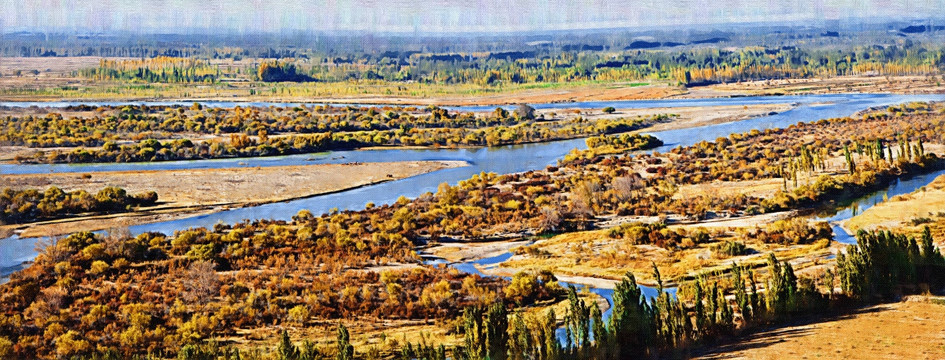 油畫(huà) 風(fēng)景 金秋（未分層）