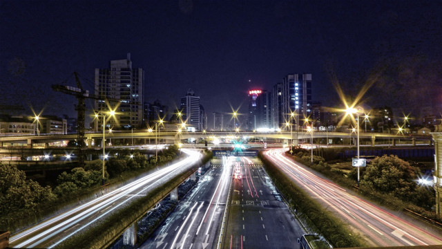 立交夜景