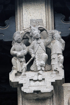 陈家祠 石雕廊柱饰