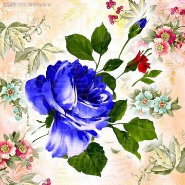 無(wú)框畫 花卉圖案
