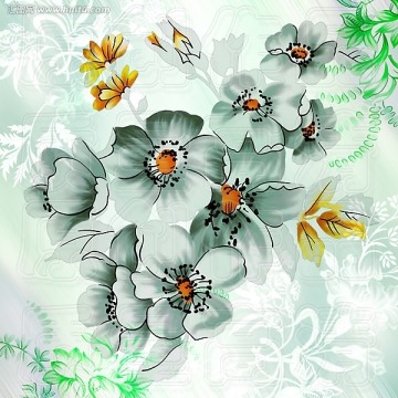 無(wú)框畫(huà) 花卉圖案