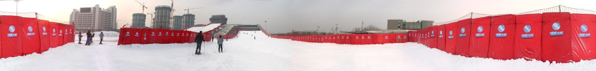 温都水城滑雪场360度全景