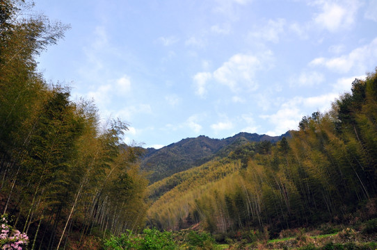 山坳中的天空