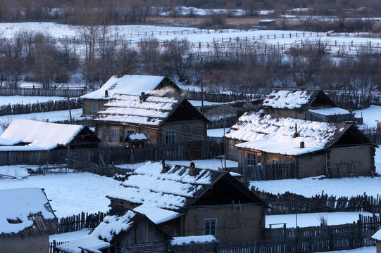 雪乡木刻楞