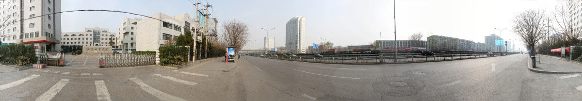 北京城市学院大门360度全景