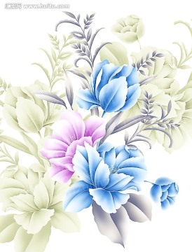 手繪花卉素材