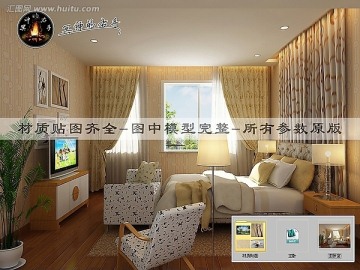 現(xiàn)代簡約風(fēng)格主臥室效果圖